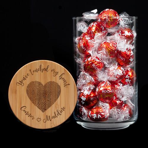 Personalised Lolly Jar - You've Touched My Heart