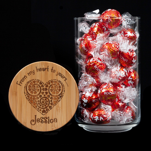 Personalised Lolly Jar - From My Heart To Yours 1