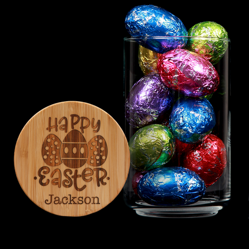 Personalised Easter Lolly - Happy Easter 2 Lolly Jar