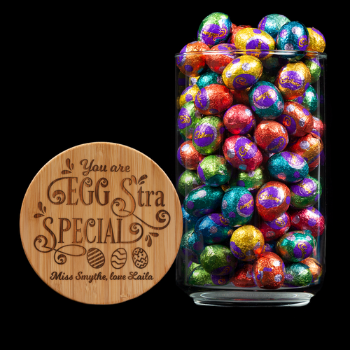 Personalised Easter Lolly Jar - You Are Eggstra Special Easter Jar