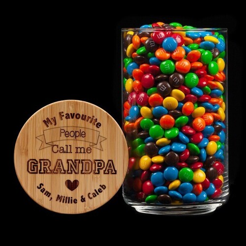 Personalised Lolly Jar - My Favourite People Call me Grandpa