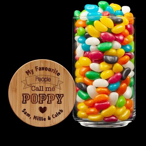 Personalised Lolly Jar - My Favourite People Call me Poppy