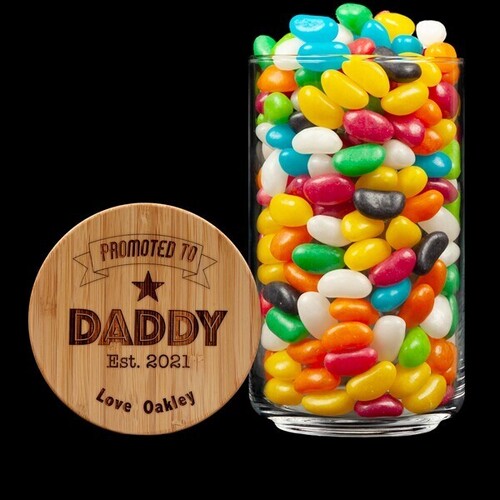 Personalised Lolly Jar - Promoted to Daddy