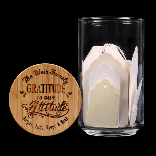 Personalised Gratitude is My Attitude Gift Jar - With From Names