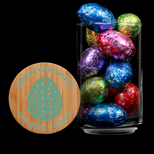 Personalised Lolly Jar  - Happy Easter Poppy 