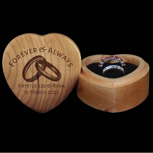 Heart Ring Box - Forever & Always