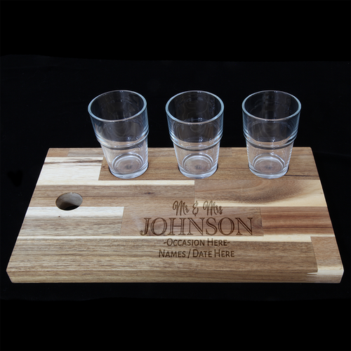 Mr & Mrs Tasting Paddle